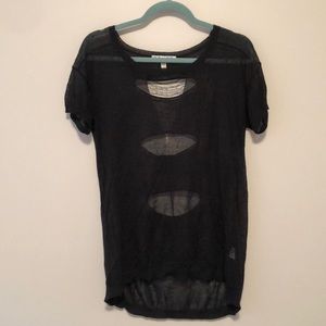 Covet- Sheer distressed knit